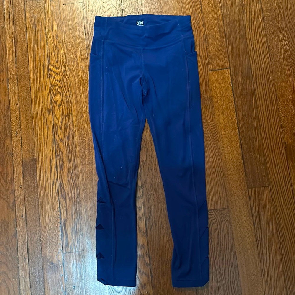 Athleta Girl Fold You So Tight Dark Blue Leggings